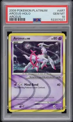 Pokemon Arceus Platinum Arceus Holo Rare #AR7 PSA 10 Gem Mint - Image 1
