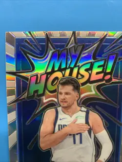 2020-21 Panini Donruss Optic Luka Doncic MY HOUSE Holo #13 Mavericks Lakers - Image 3