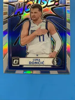 2020-21 Panini Donruss Optic Luka Doncic MY HOUSE Holo #13 Mavericks Lakers - Image 4
