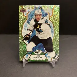 2021-22 Upper Deck ICE ROOKIE GREEN #109 Lane Pederson SHARKS EX/NM - Image 1
