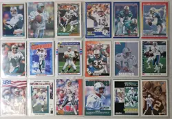Dan Marino Trading Cards Lot Of 70 In Binder Pages 1980s-1990s UD Topps Fleer - Image 4