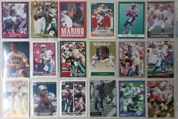 Dan Marino Trading Cards Lot Of 70 In Binder Pages 1980s-1990s UD Topps Fleer - Image 5