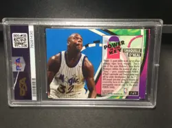 1993 Fleer Ultra #7 Power In The Key Shaquille O’Neal Basketball Card PSA 5 EX - Image 3