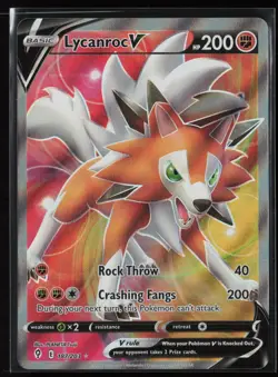 Lycanroc V 187/203 Ultra Rare Evolving Skies Pokemon Holo Near Mint - Image 1
