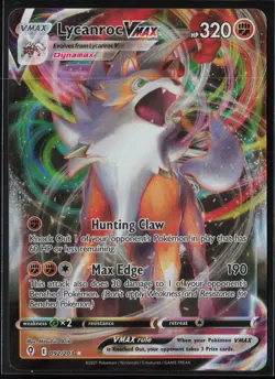 Lycanroc VMAX 092/203 Holo VMAX Rare Evolving Skies Pokemon Holo Near Mint - Image 1