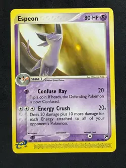 POKEMON UNGRADED ESPEON 16/100 R EX NINTENDO SANDSTORM E-READER LP PKM-220 - Image 2