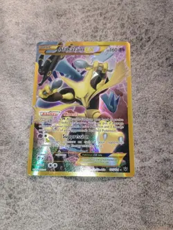 Pokemon TCG Alakazam EX 125/124 Fates Collide Secret Rare Full Art Holo EN - Image 2