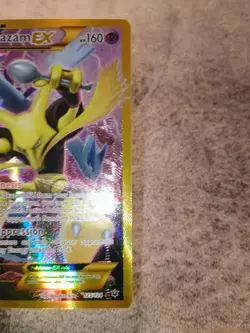 Pokemon TCG Alakazam EX 125/124 Fates Collide Secret Rare Full Art Holo EN - Image 4