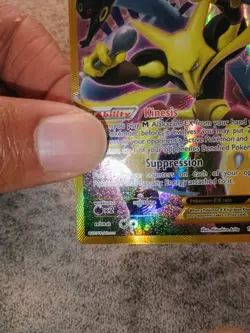 Pokemon TCG Alakazam EX 125/124 Fates Collide Secret Rare Full Art Holo EN - Image 5