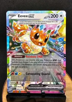 Pokemon Eevee EX Prismatic Evolutions Promo Holo Card 075/131 Basic EX - Image 1