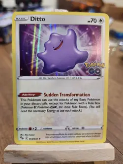 Ditto 053/078 Pokemon GO Holo Pokemon TCG Card - Image 1