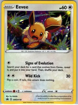 Eevee SWSH118 Holo Promo Sword & Shield Promo Pokemon Near Mint - Image 1
