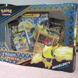Pokemon TCG Crown Zenith Regieleki V Collection Box - Image 3