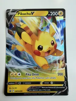 Pokemon TCG Pikachu V Sword & Shield SWSH285 Holo Promo Promo - Image 1