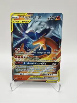 🔥Reshiram & Charizard GX 20/214 Sm-Unbroken Bonds Holo Pokemon TCG🔥 - Image 1
