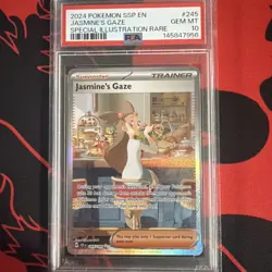2024 POKEMON SSP EN-SURGING SPARKS #245 JASMINE'S GAZE PSA 10 - Image 1
