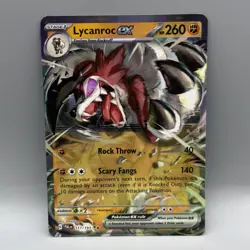 LYCANROC EX 117/193 DOUBLE RARE PALDEA EVOLVED POKEMON TCG HOLO NM - Image 1