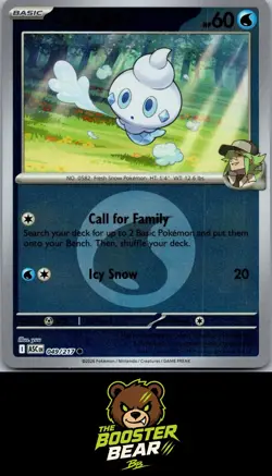 N's Vanillite (Energy Symbol Pattern) 049/217 C Pokemon Ascended Heroes NM/M ENG - Image 1