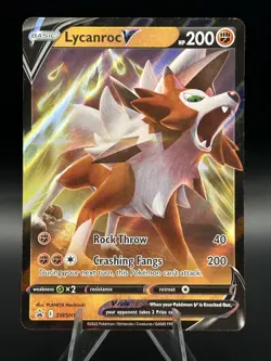Lycanroc V SWSH199 Holo Promo Sword & Shield Promo Pokemon Holo NM #SWSH199 - Image 1