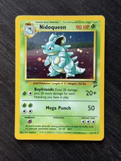 Nidoqueen 12/130 Holo Rare - Pokemon TCG Base Set 2 WOTC - Near Mint #34 - Image 1