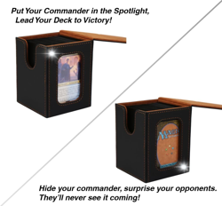 Venssu MTG Deck Box for Commander – Holds 100 Cards with Dividers & Toploader - Image 2