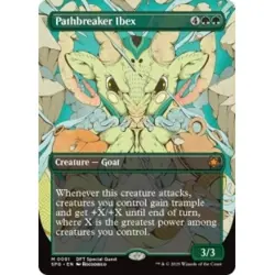 PATHBREAKER IBEX (BORDERLESS) Special Guests Magic MTG MINT CARD - Image 1