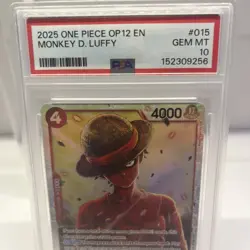 One Piece PSA 10 OP12 Monkey D Luffy SR Card - Image 3