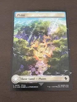 MTG Basic land (Foil) English Final Fantasy Chocobo Track FIN NM 5 Card Land Set - Image 2