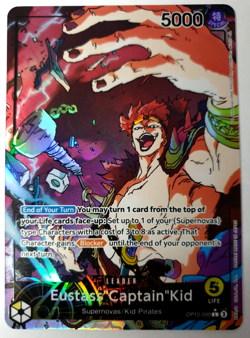 One Piece Royal Blood - Eustass "Captain" Kid - Alt Art - OP10-099 L - NM - Image 1