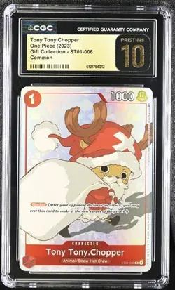 Tony Tony.Chopper (Gift Collection 2023) ST01-006 One Piece Promo CGC Pristine - Image 1