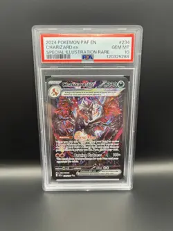 PSA 10 GEM MINT - Pokemon TCG Charizard Ex 234/091 Paldean Fates SIR Rare - Image 1