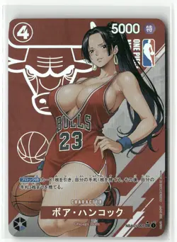 BOA HANCOCK BASKETBALL ONE PIECE Holographic Custom Art Anime Collectible Card - Image 2