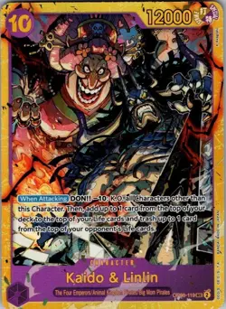 Kaido & Linlin OP08-119 SEC Secret Rare One Piece Two Legends NM - Image 1