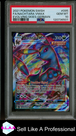 FA/NACHTARA VMAX EVOLVING SKIES-GER POKEMON SWSH EVOLVING SKIES 2021 095 PSA 10 - Image 1