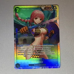 Bandai One Piece Card Game Rebecca Dressrosa OP04-058 SR Holo Alt Art EN - Image 1