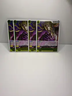 ONE PIECE TCG: Basil Hawkins OP10-109 Rare x4 Playset Royal Blood English NM - Image 1