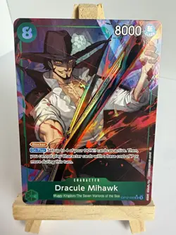 One Piece TCG Dracule Mihawk Alt Art Foil SR Legacy of the Master OP12-030 - Image 1