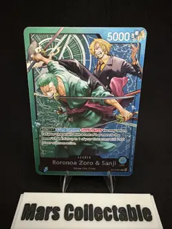 Roronoa Zoro & Sanji ST12-001 One Piece Zoro and Sanji Leader NM - Image 1