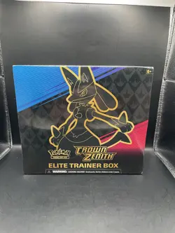 Pokemon TCG Sword & Shield Crown Zenith ETB Elite Trainer Box Factory Sealed - Image 1