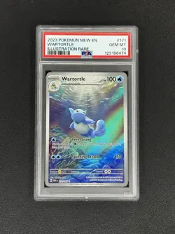2023 Pokemon MEW EN - WARTORTLE #171/165 - Illustration Rare PSA 10 - Image 1