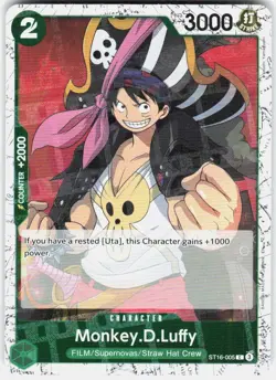 Monkey.D.Luffy Foil ST16-005 PRB-02 The Best One Piece - Image 1