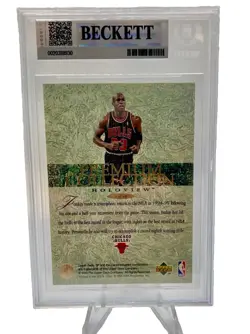 1995-96 SP - Premium Collection Holoview Michael Jordan #5 BGS 8.5 NM+ - Image 2