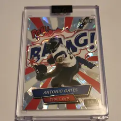 Wild Card 2025 Comix BAANG! Antonio Gates San Diego Chargers ACBRB-AG #3/3 - Image 1