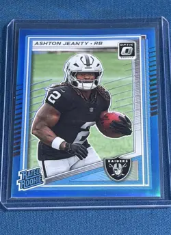 2025-26 Panini Donruss Optic- Ashton Jeanty Rated Rookie Neon Blue /399 (RC) - Image 1