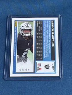 2025-26 Panini Donruss Optic- Ashton Jeanty Rated Rookie Neon Blue /399 (RC) - Image 2