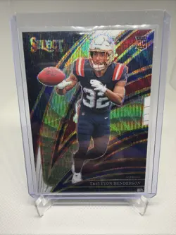 2025 Panini Select - Club Level TreVeyon Henderson Tri-Color Prizm /249 RC - Image 1