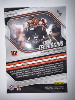 2025 Panini Prizm - Tee Higgins #13 Snake Skin Prizm - Image 2