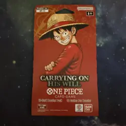 One Piece OP-13 Carrying on His Will Sleeved Blister Pack - Image 1