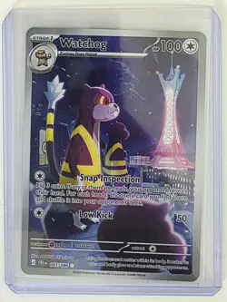 Watchdog 97/86 Holo Chaos Rising Illustration Rare Pokemon Card NM - Image 1