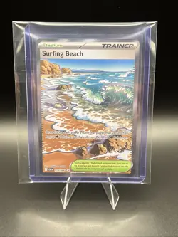 Surfing Beach Ultra Rare Trainer Card - Chaos Rising Pokemon TCG 114/086 - Image 5